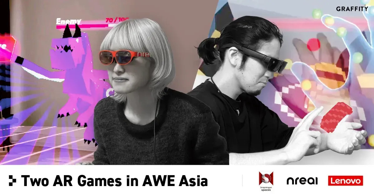ARエンタメ開発のGraffity、AWE AsiaにARグラス向け寿司ゲームとリズムゲームを出展