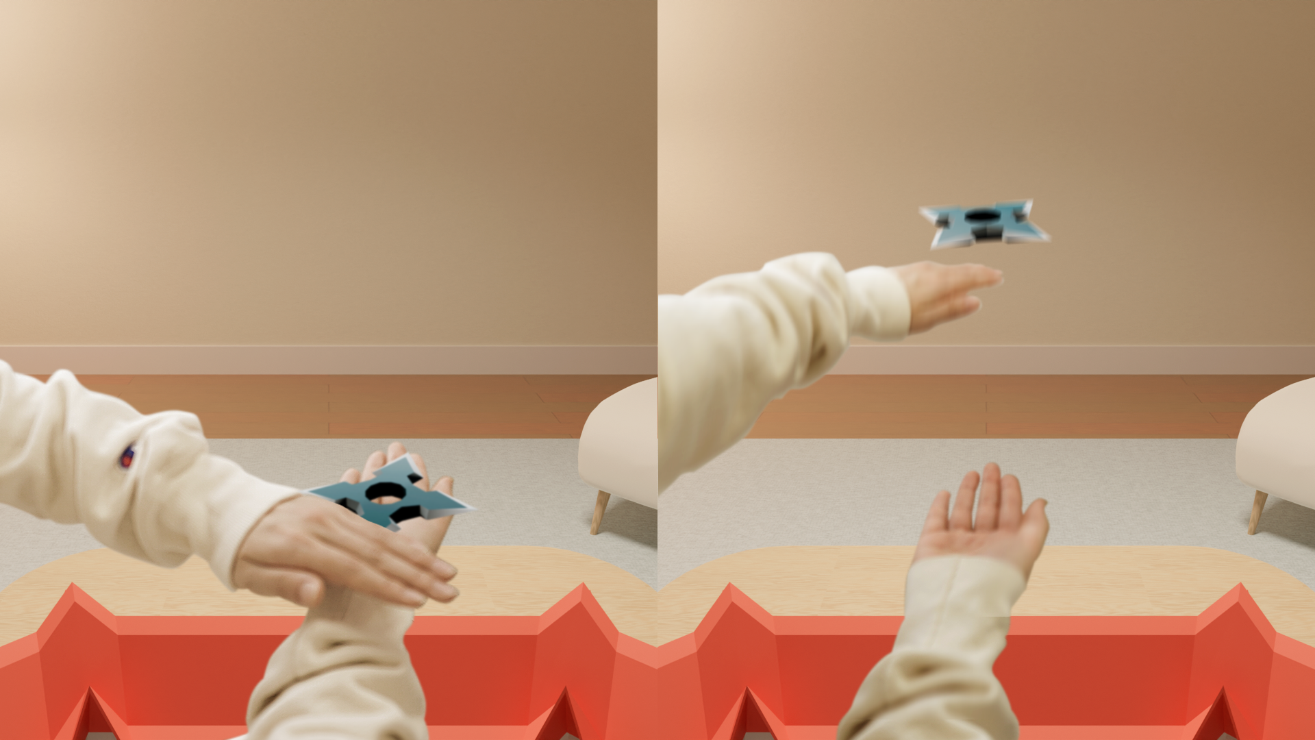 ARエンタメのGraffity、Apple Vision Pro向けのSpatialゲーム2作品目「Shuriken Survivor」をリリース
